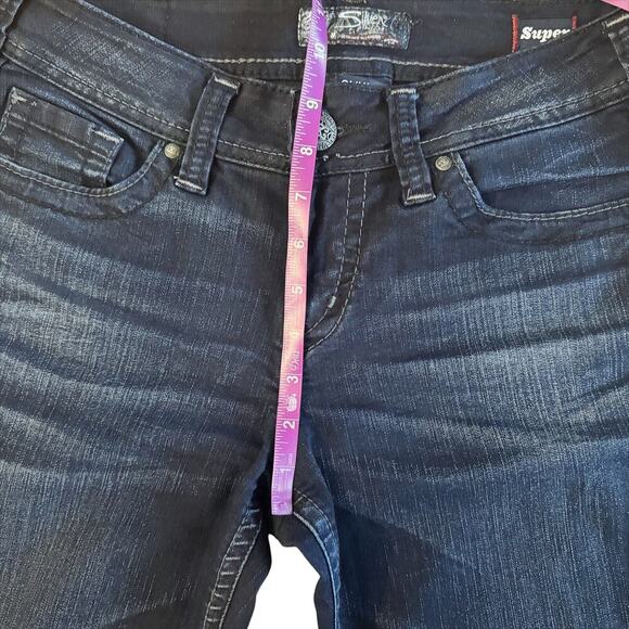 Silver Jeans Women's Sz 28 28x33 Blue Suki Mid Rise Slim Boot Cut 1147 - Picture 10 of 16